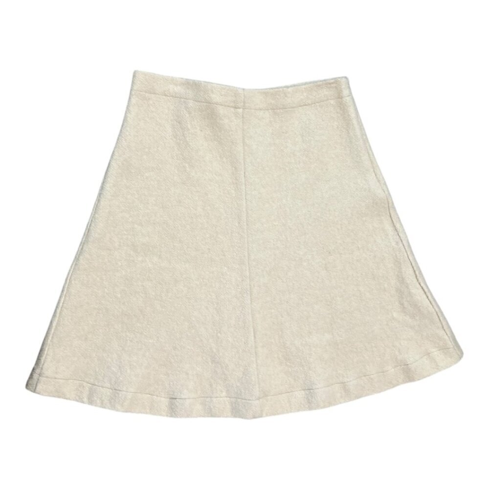 Blank Women's Wool Blend A Line Skirt XXL Oatmeal Cream